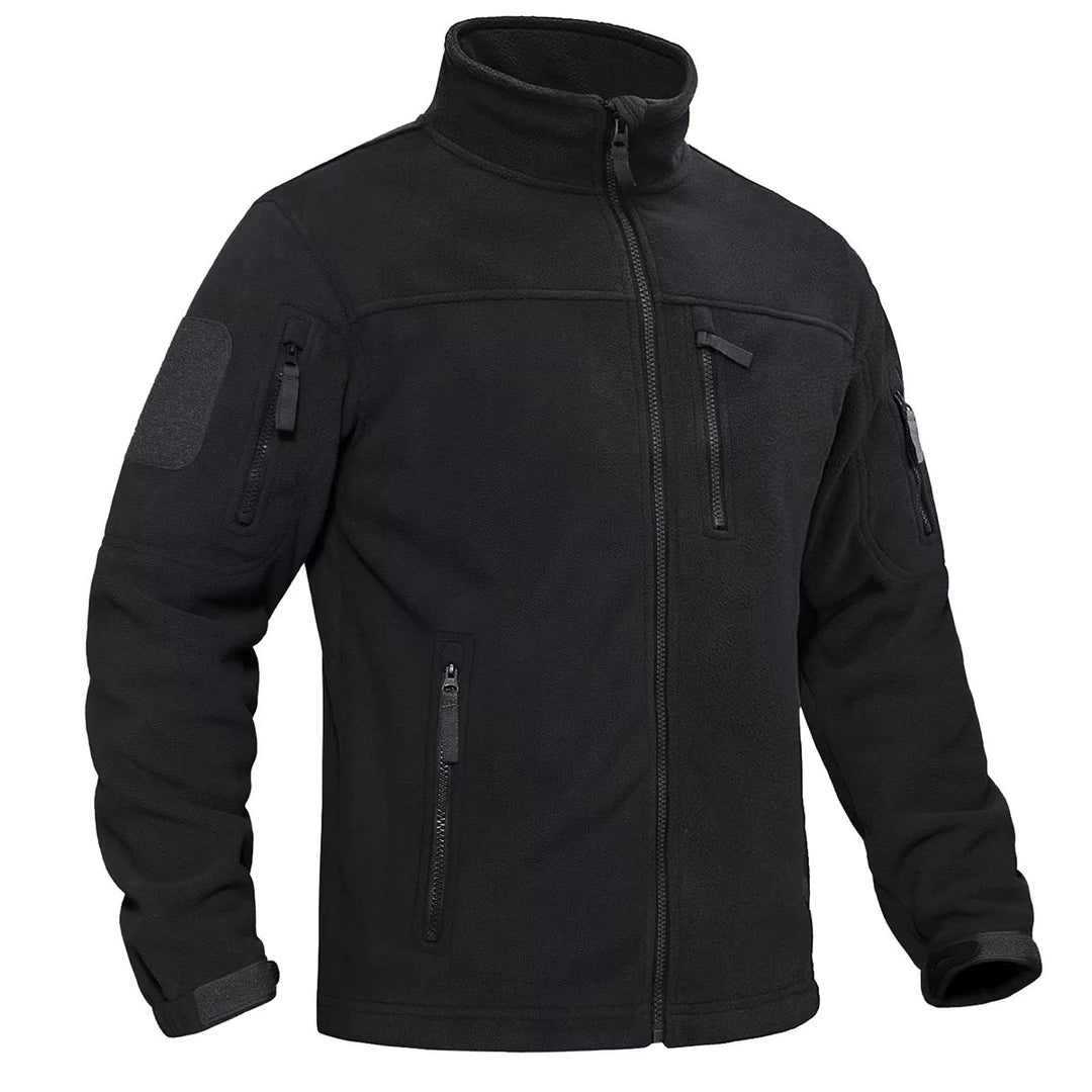 Miesten kokovetoketjullinen fleece-lämpötakki
