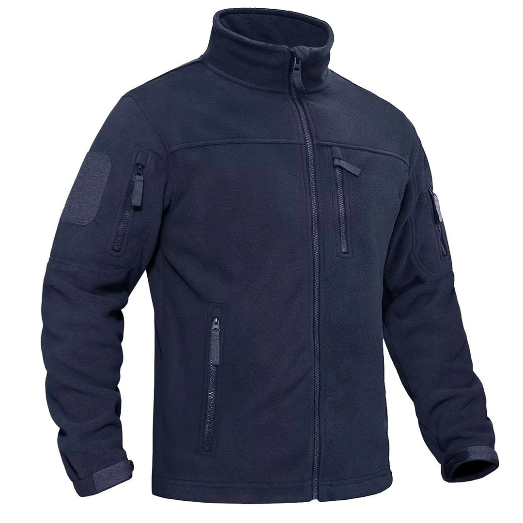 Miesten kokovetoketjullinen fleece-lämpötakki