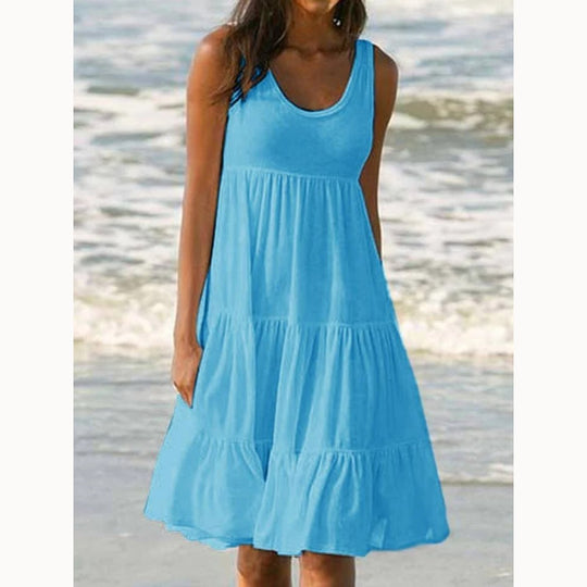 Naisten boho-tyylinen röyhelöinen minihame