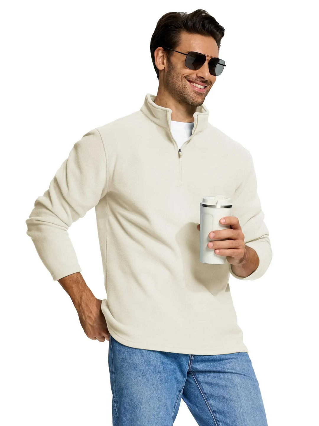 Miesten Quarter-Zip Pullover