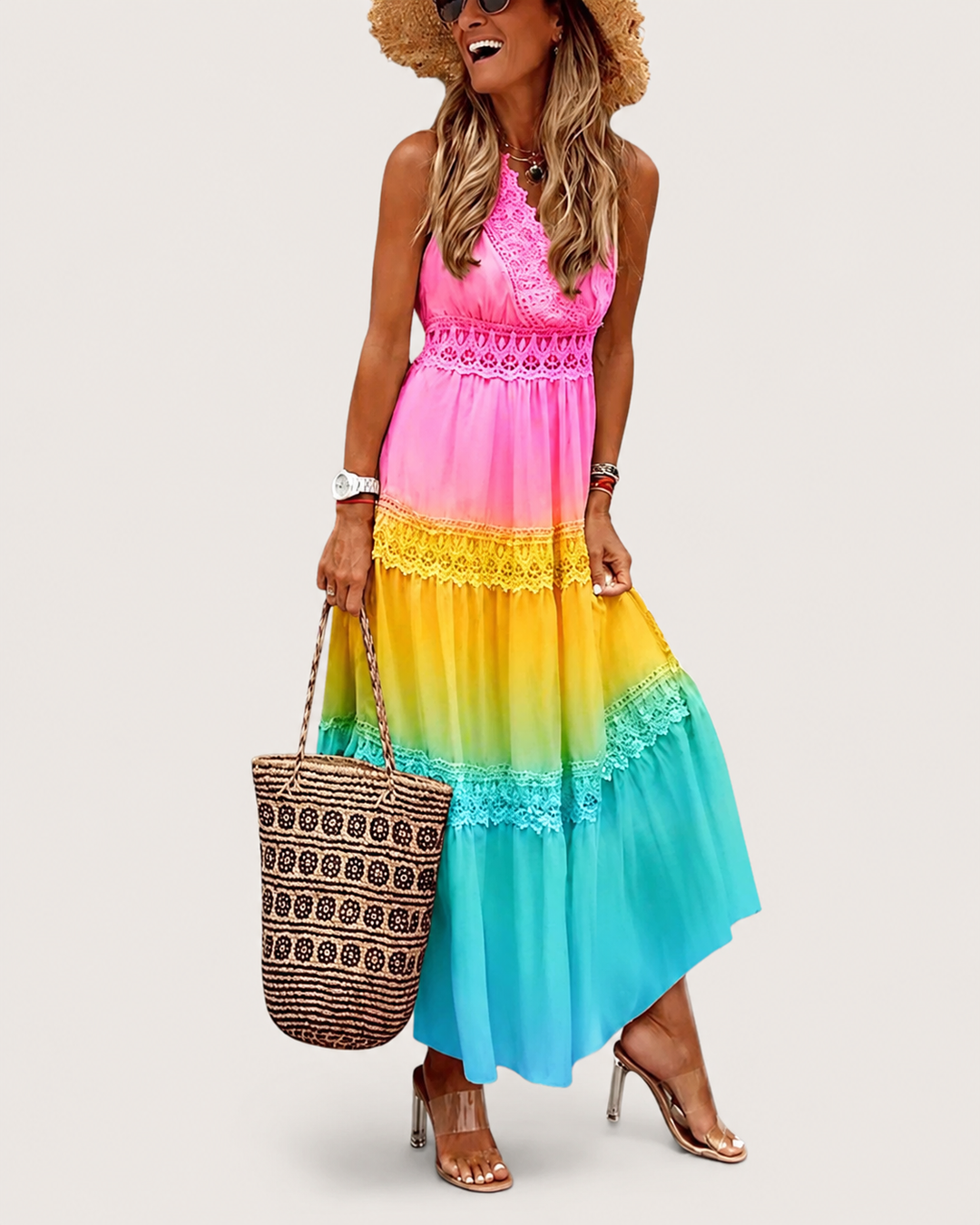 Naisten Kesämekko Boho Ilmava Maxi