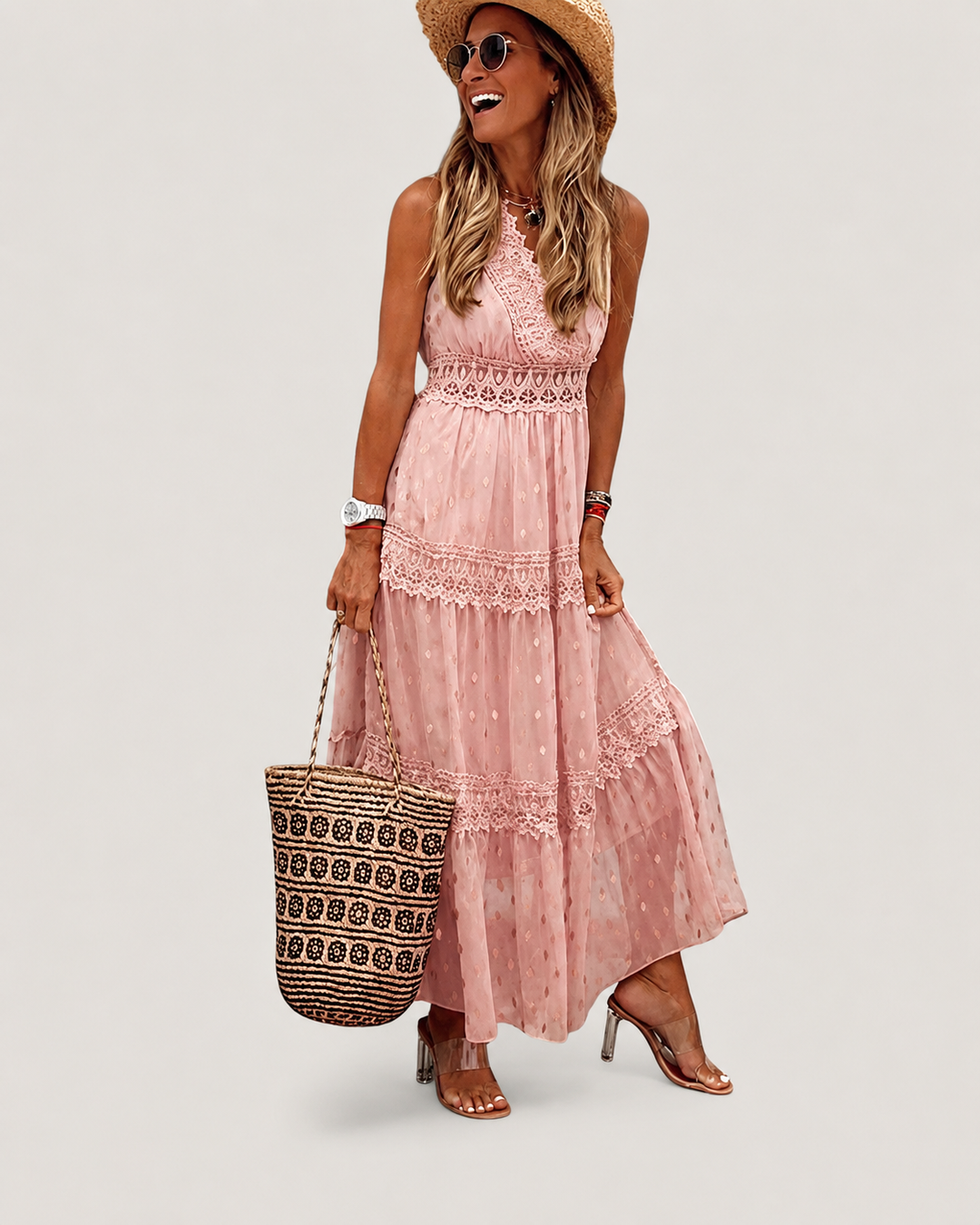Naisten Kesämekko Boho Ilmava Maxi