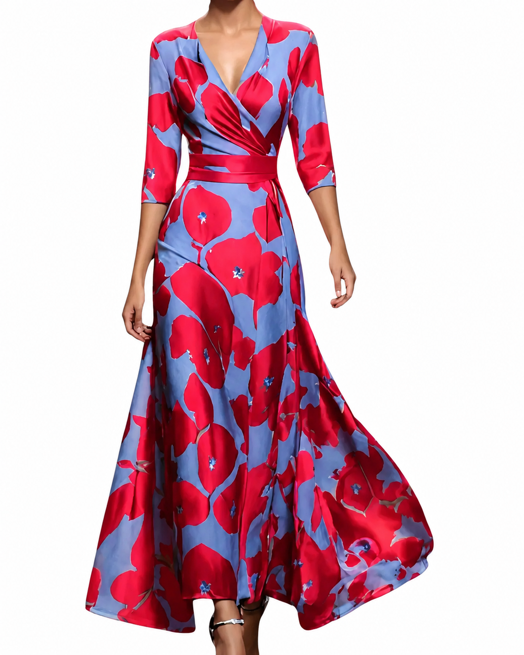 Naisten Kukallinen Mekko Elegantti Design