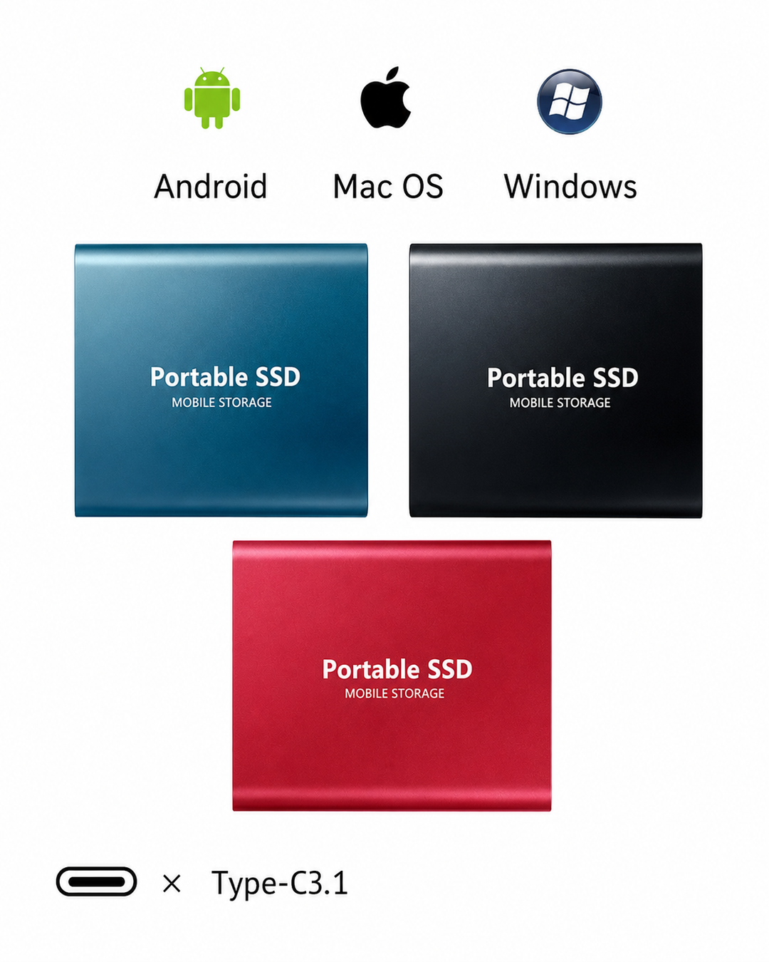 Ulkoisen SSD-levyn 128 TB Kompakti ja Luotettava Tallennustila