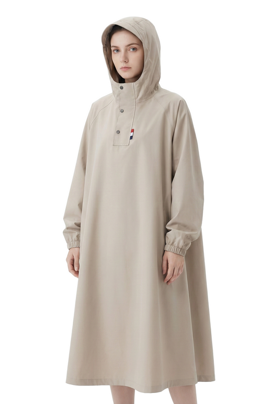 Unisex Sateenpuku Pitkä Oxford Kangas Vedenpitävä Sadetakki