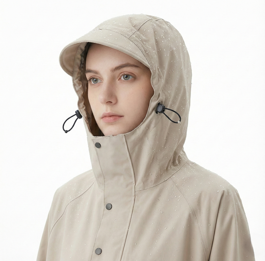 Unisex Sateenpuku Pitkä Oxford Kangas Vedenpitävä Sadetakki