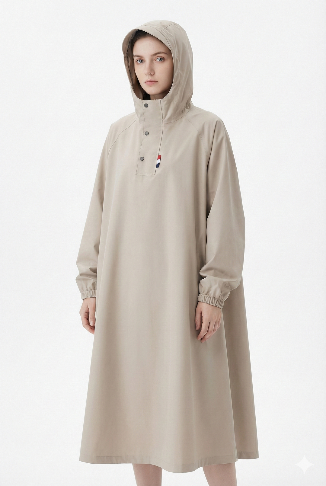 Unisex Sateenpuku Pitkä Oxford Kangas Vedenpitävä Sadetakki