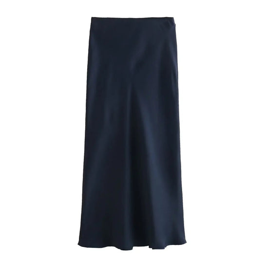 Naisten Slim Fit Satiini Kiristysnauha Mekko