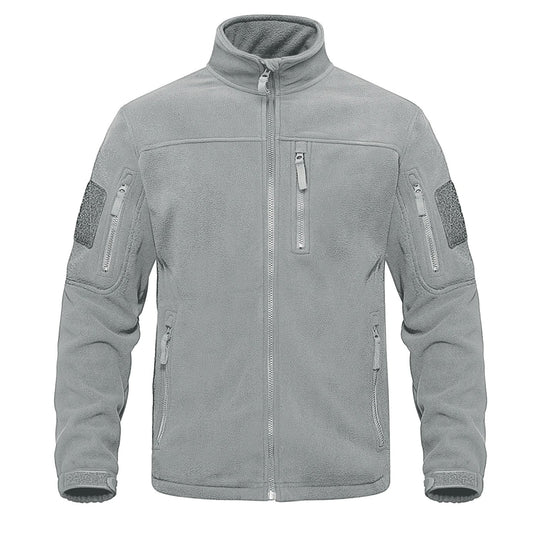 Miesten kokovetoketjullinen fleece-lämpötakki