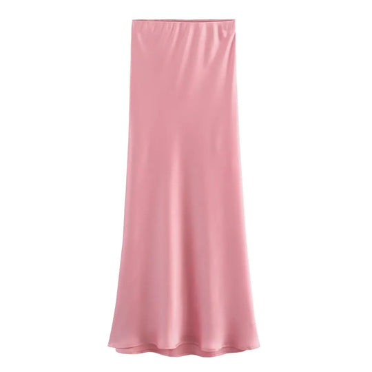 Naisten Slim Fit Satiini Kiristysnauha Mekko