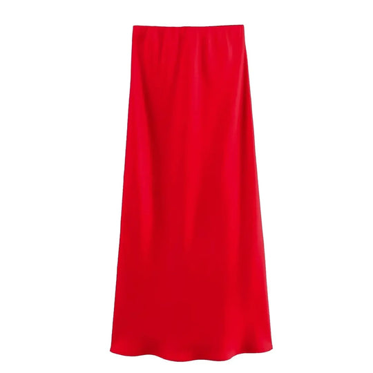 Naisten Slim Fit Satiini Kiristysnauha Mekko
