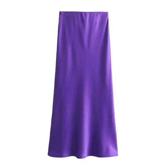 Naisten Slim Fit Satiini Kiristysnauha Mekko