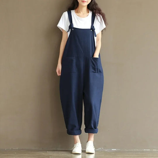 Naisten löysä rento Harem haalari Jumpsuit