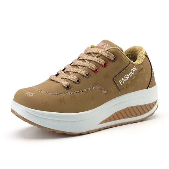 Naisten alustan kiila Lace-Up Sneakers