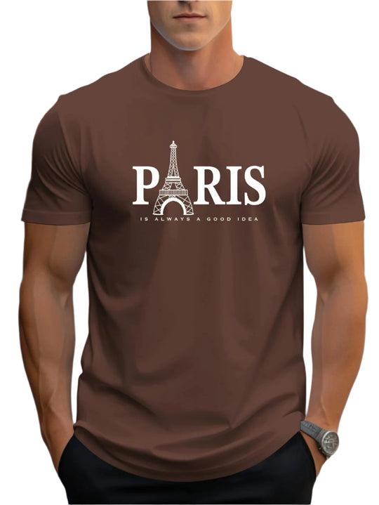 Miesten Paris-printtipaita
