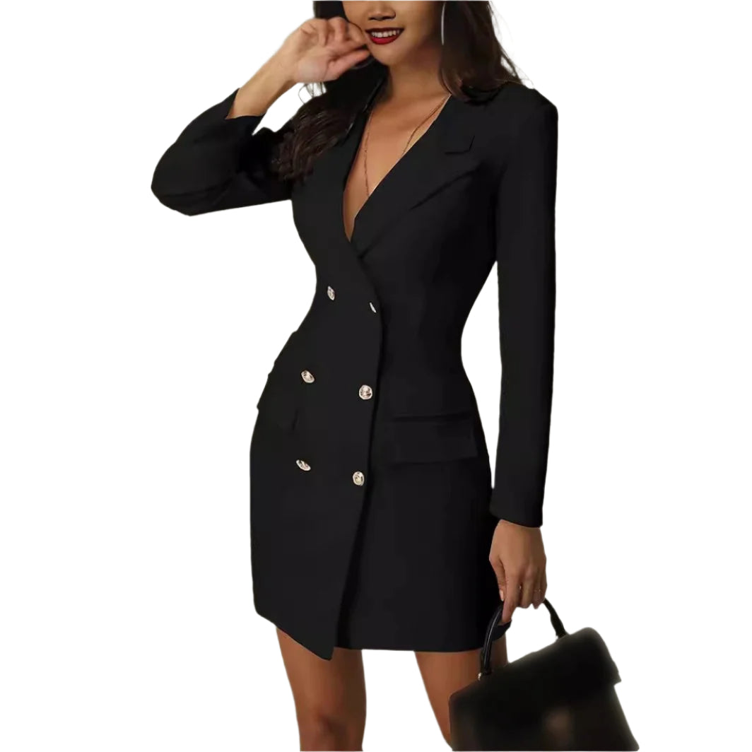 Naisten ohut Blazer-mekko