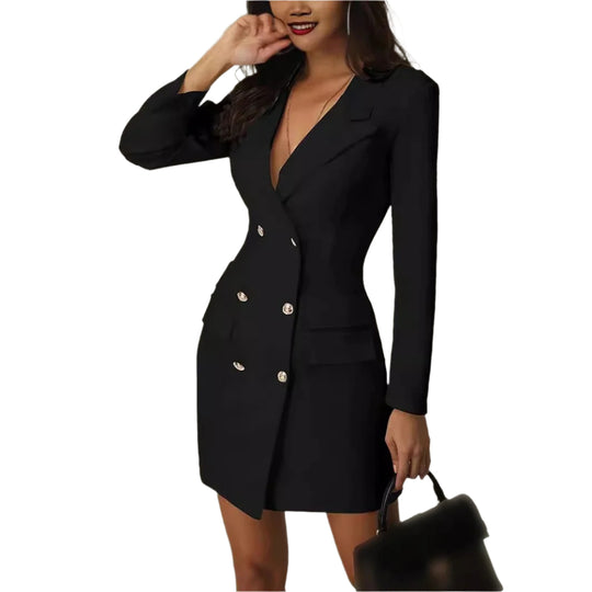 Naisten ohut Blazer-mekko