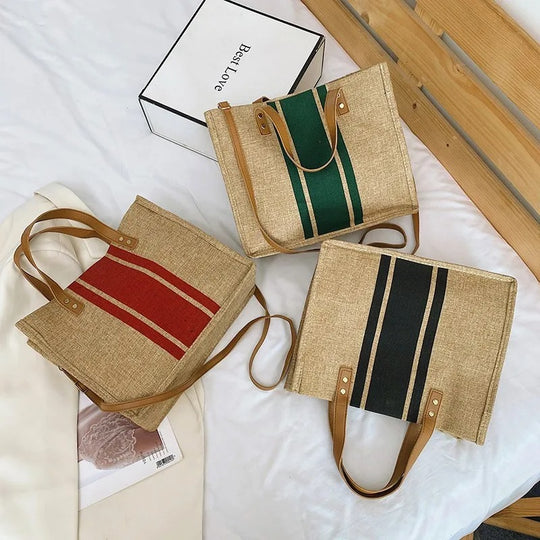 Naisten Canvas Bucket Tote