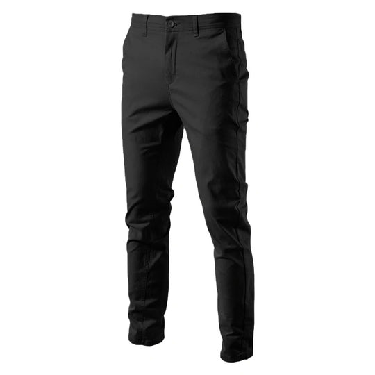 Miesten slim fit -puuvillahousut