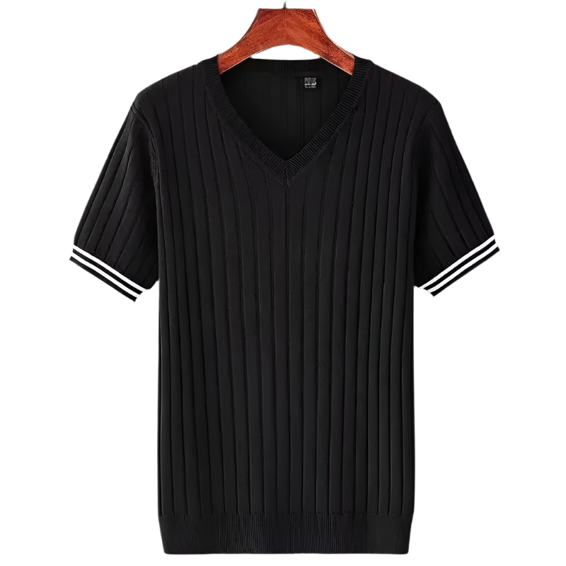 Miesten slim fit V-aukkoinen T-paita