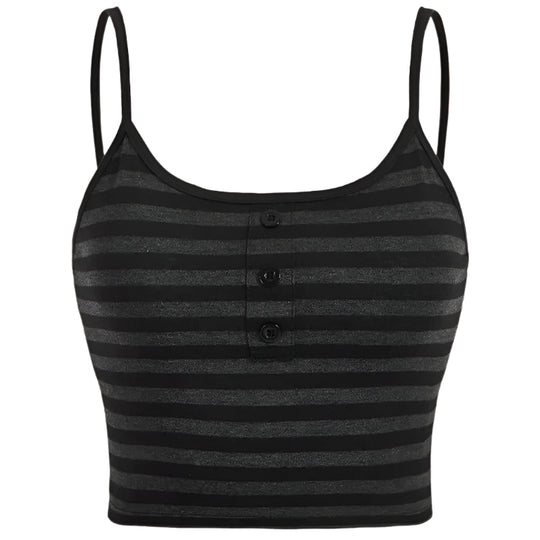 Naisten spagettihihainen crop top