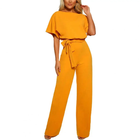 Naisten tiukka vyötärö Slim Jumpsuit