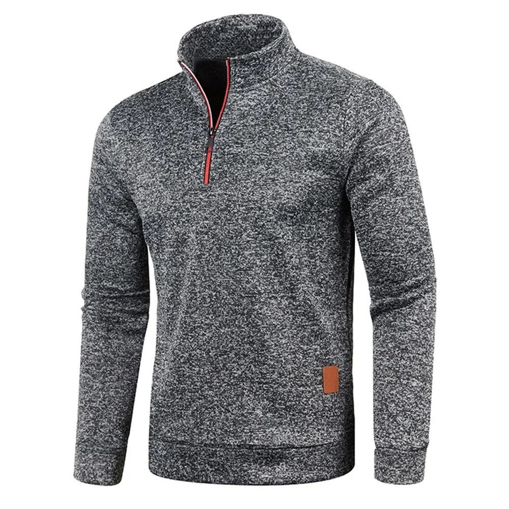 Miesten Turtleneck Half vetoketju huppari
