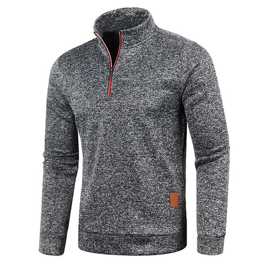 Miesten Turtleneck Half vetoketju huppari