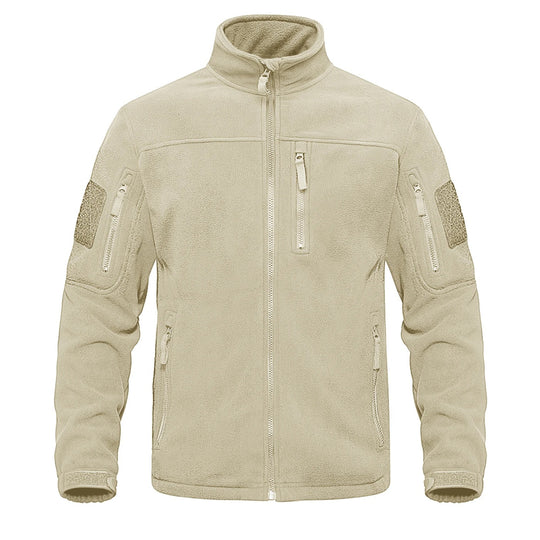Miesten kokovetoketjullinen fleece-lämpötakki