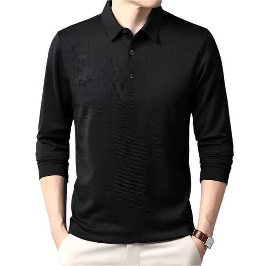 Miesten Business Casual pitkähihainen poolopaita