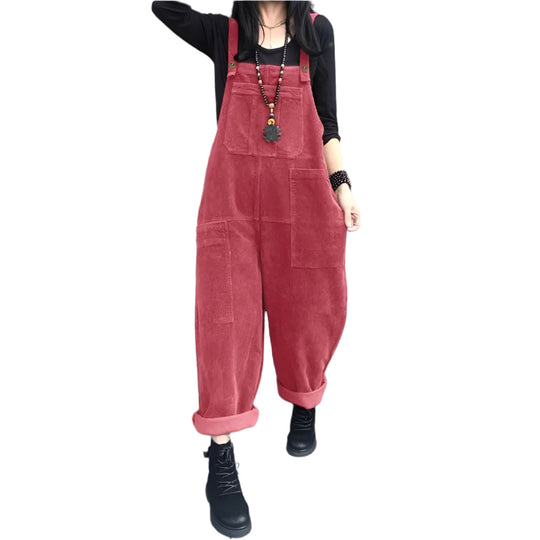 Naisten Corduroy Jumpsuit