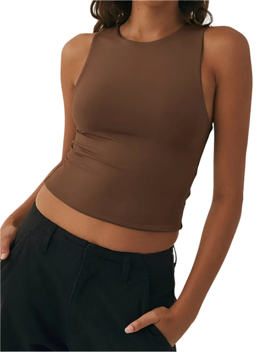 Naisten hihaton Slim Fit urheiluliivi