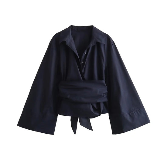 Naisten pitkähihainen Kimono pusero