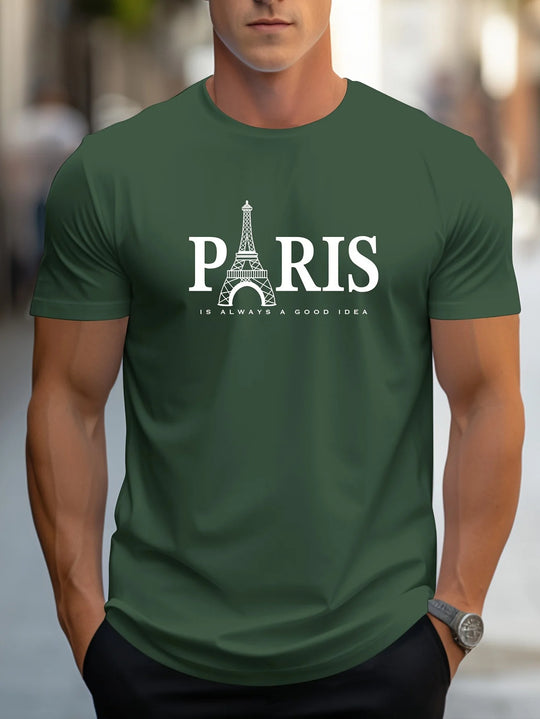 Miesten Paris-printtipaita