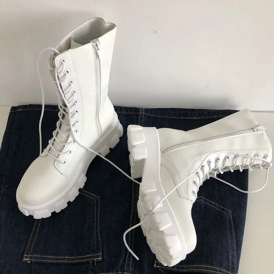 Naisten Mid Calf saappaat