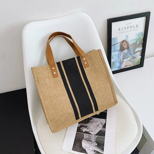 Naisten Canvas Bucket Tote