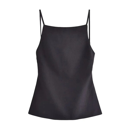 Naisten selkärangaton ohut olkain Crop Top