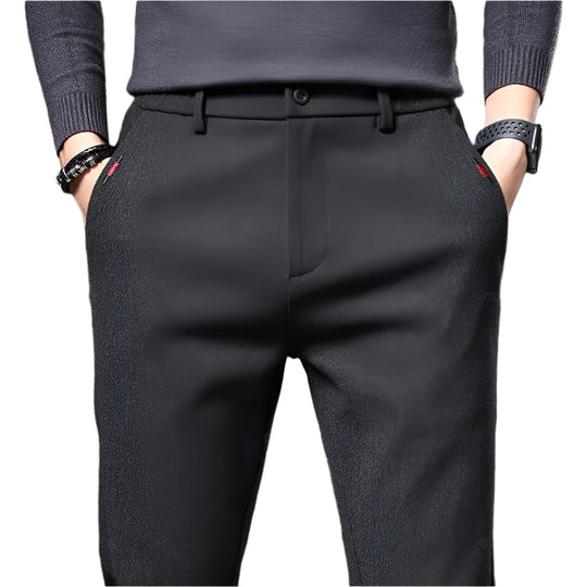 Miesten slim fit -puuvillahousut