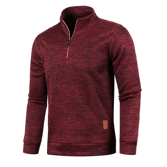 Miesten Turtleneck Half vetoketju huppari
