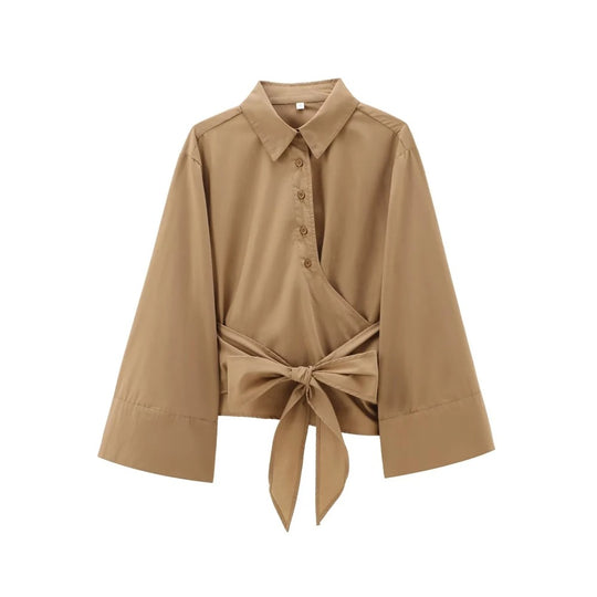 Naisten pitkähihainen Kimono pusero