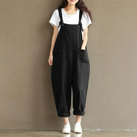 Naisten löysä rento Harem haalari Jumpsuit