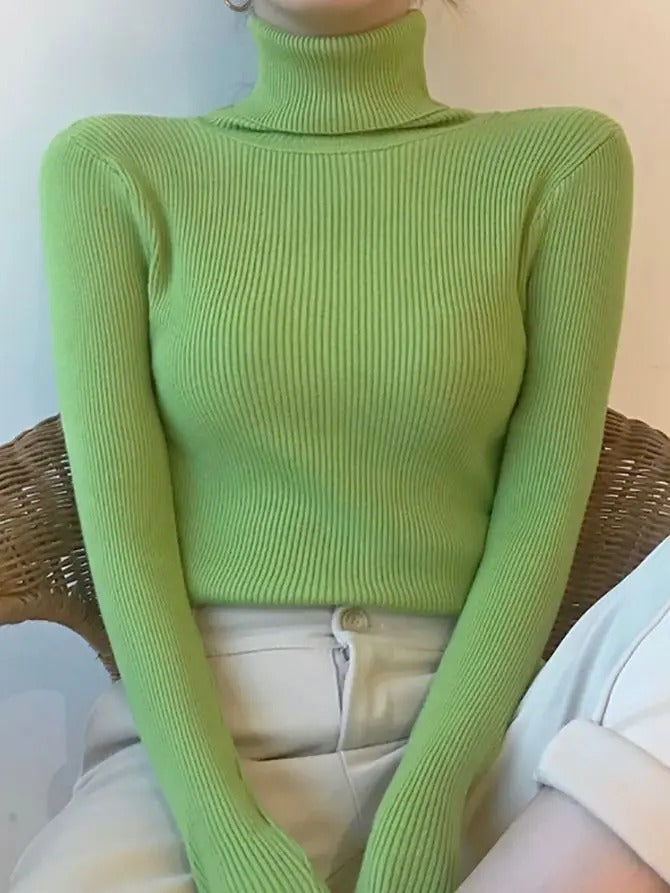 Naisten Kashmir Turtleneck Villapaita