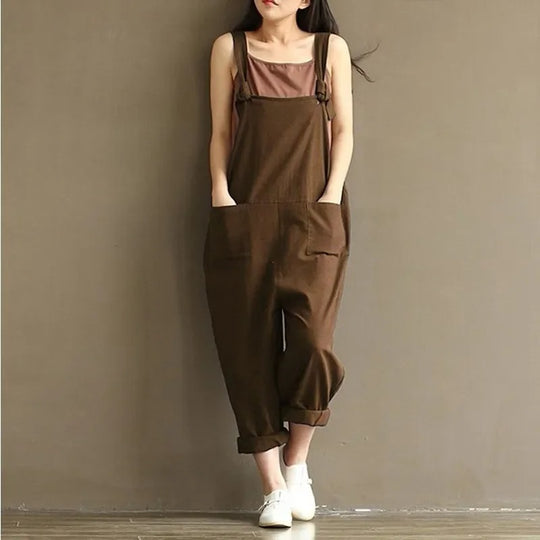 Naisten löysä rento Harem haalari Jumpsuit