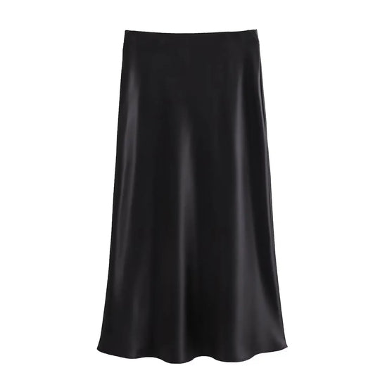 Naisten Slim Fit Satiini Kiristysnauha Mekko