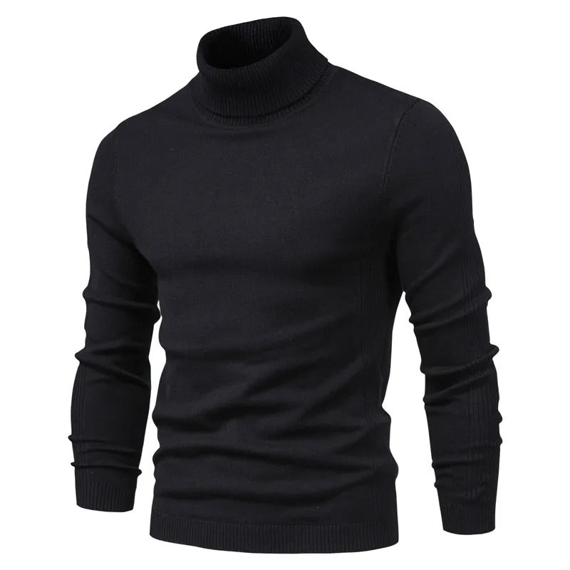 Miesten Slim Turtleneck Villapaita