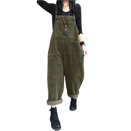 Naisten Corduroy Jumpsuit