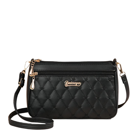 Naisten PU nahka kirjailtu Crossbody laukku