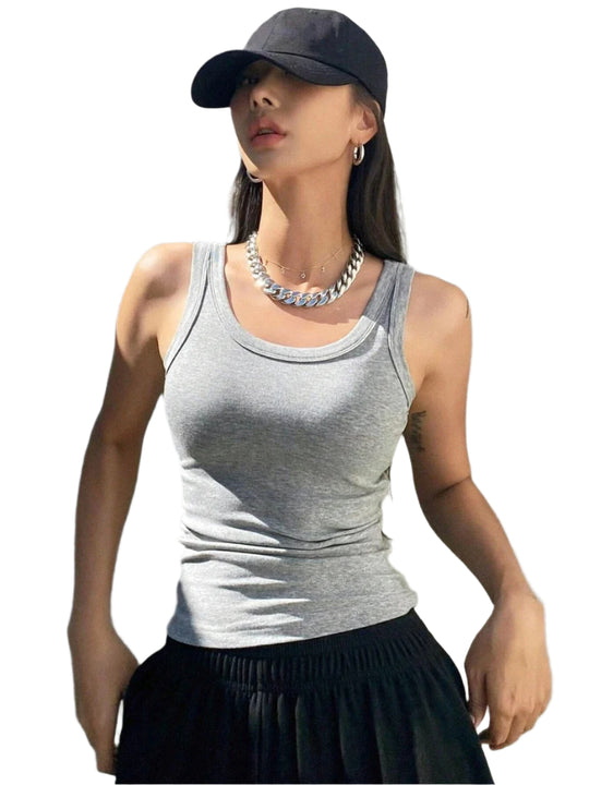 Naisten neulottu hihaton Camisole Tank Topi