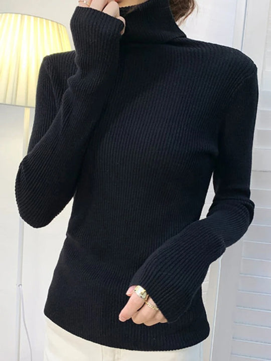 Naisten Kashmir Turtleneck Villapaita