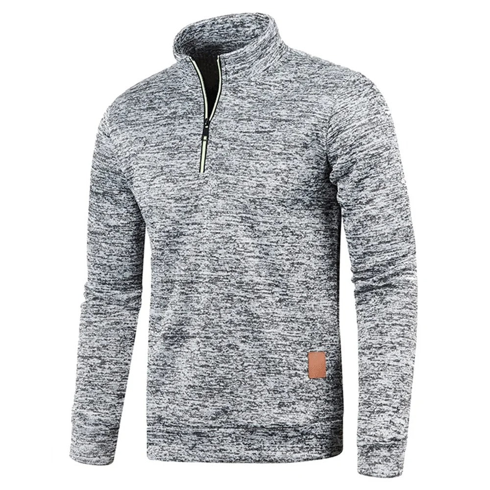 Miesten Turtleneck Half vetoketju huppari